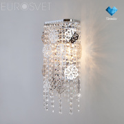 Бра Eurosvet Flower 10083/2 хром/прозрачный хрусталь Strotskis