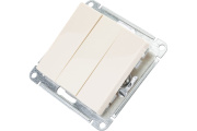 Выключатель 3-кл бежевый Systeme Electric AtlasDesign ATN000231