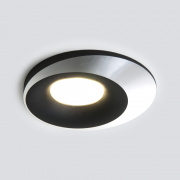 Встраиваемый точечный светильник 124 MR16 черный/серебро Elektrostandard Starfa 4690389168857