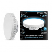 Лампа Gauss LED GX70 12W AC150-265V 4100K 131016212