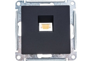 Розетка RJ45 карбон Systeme Electric AtlasDesign ATN001083