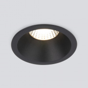 Встраиваемый точечный светодиодный светильник 15266/LED 7W 4200K черный Elektrostandard Lin 46903891