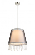 Подвес GLOBO 15093H, никель, черный, E27, 1x60W