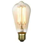 Лампа светодиодная Е27 6W 2700K янтарная Lussole EDISSON GF-L-764