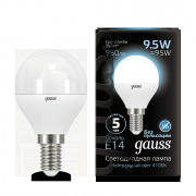 Лампа Gauss LED Globe E14 9.5W 4100K 105101210