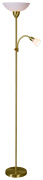 315-405-02 Торшер, SvetResurs, satin gold, E27+E14 0*60+40W