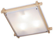 606-712-03 Светильник потолочный, SvetResurs, white wood, Е27 3*40W