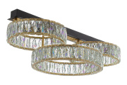 Потолочная люстра Citilux PALANT LED чёрный+бронза CL325162