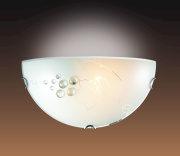 004 SN14 075 хром/белый/декор прозрачн Бра E27 100W 220V TRAUBE