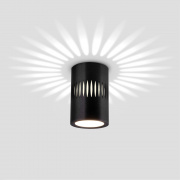 Накладной светодиодный светильник с подсветкой черный DLS026 Elektrostandard 4690389167003