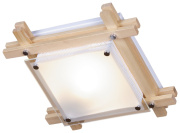 606-711-01 Светильник потолочный, SvetResurs, white wood, Е27 1*40W