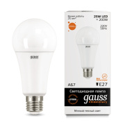 Лампа Gauss LED Elementary A67 25W E27 3000K 73215
