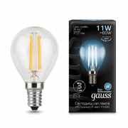 Лампа Gauss LED Filament Шар E14 11W 750lm 4100K 105801211