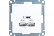 Розетка USB A+A белая Systeme Electric AtlasDesign ATN000133