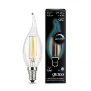 Лампа Gauss LED Filament Candle tailed dimmable E14 5W 4100K 104801205-D