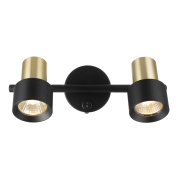 Спот поворотный с выключателем Citilux SAT Чёрный+Золото CL505621