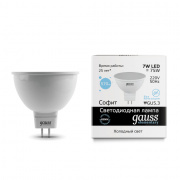 Лампа Gauss LED Elementary MR16 GU5.3 7W 6500K 13537