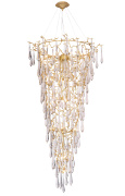 Подвесная люстра Crystal Lux REINA SP34 D1200 GOLD PEARL