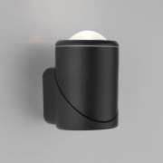 Уличный настенный светодиодный светильник GIRA U LED IP54 35127/U черный Elektrostandard 46903891758