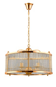 Подвесная люстра Crystal Lux TADEO SP6 D600 GOLD/TRANSPARENTE