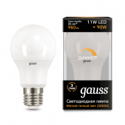 Лампа Gauss LED A60-dim E27 11W 3000К 102502111-D