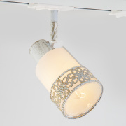 Трековый светильник Eurosvet Silvia 20075/1 белый с золотом