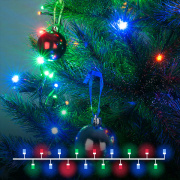 Светодиодная гирлянда Eurosvet 400-004 Нить Мишура мульти 5м IP20