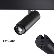 Трековый светильник с переключателем цветовой температуры и мощности Novotech Flum 359207