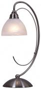 353-204-01 Настольная лампа, SvetResurs, satin nikel, Е14 1*40W