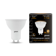 Лампа Gauss LED MR16 GU10 7W 3000K 101506107