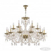 Подвесная люстра Bohemia Ivele Crystal 1605 1605/12+6/360 G