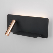 Настенный светодиодный светильник с USB Fant R LED (правый) MRL LED 1113 чёрный/золото Elektrostanda