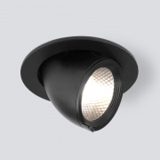 Встраиваемый точечный светодиодный светильник 9918 LED 9W 4200K черный Elektrostandard Osellu 469038
