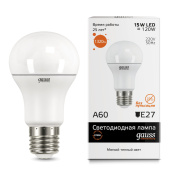 Лампа Gauss LED Elementary A60 15W E27 3000K 23215