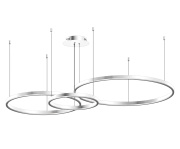 Подвесная люстра Kink Light Тор 08223,01PA(4000K)