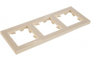 Рамка 3-п бежевый Systeme Electric AtlasDesign ATN000203