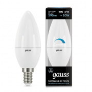 Лампа Gauss LED Candle-dim E14 7W 4100К 103101207-D