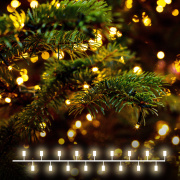 Светодиодная гирлянда Eurosvet 400-004 Нить Мишура теплый белый 5м IP20