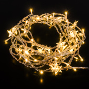 Гирлянда бахрома теплый белый 1,8*0,5м IP20 100-002 теплый белый