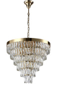 Подвесная люстра Crystal Lux ABIGAIL SP-PL15 D620 GOLD/TRANSPARENT