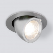 Встраиваемый точечный светодиодный светильник 9918 LED 9W 4200K серебро Elektrostandard Osellu 46903