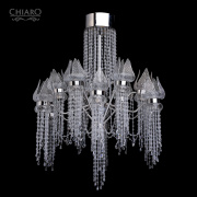 Подвесная люстра Chiaro Лотос в водопаде 625010228