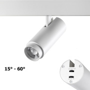 Трековый светильник с переключателем цветовой температуры и мощности Novotech Flum 359206