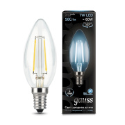 Лампа Gauss LED Filament Candle E14 7W 4100К 103801207