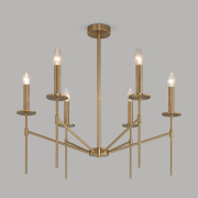 Потолочная люстра на штанге Eurosvet Anders 60142/6 латунь