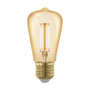 Светодиодная лампа филаментная диммируемая EGLO ST48, 4W (E27), 1700K, 320lm, золотая