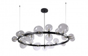 Подвесная люстра Crystal Lux AGATA SP24 V2 BLACK-TRANSPARENTE