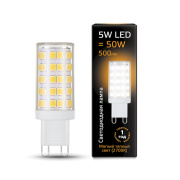 Лампа Gauss LED G9 AC185-265V 5W 2700K 107309105