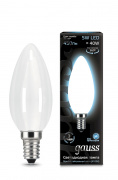 Лампа Gauss LED Filament Candle OPAL E14 5W 4100К 103201205