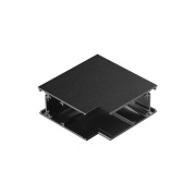 Соединитель для низковольтного шинопровода Г-образный, черный Novotech Shino Flum 135168